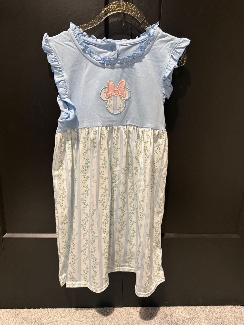 Girls Light Blue Minnie Mouse Dress